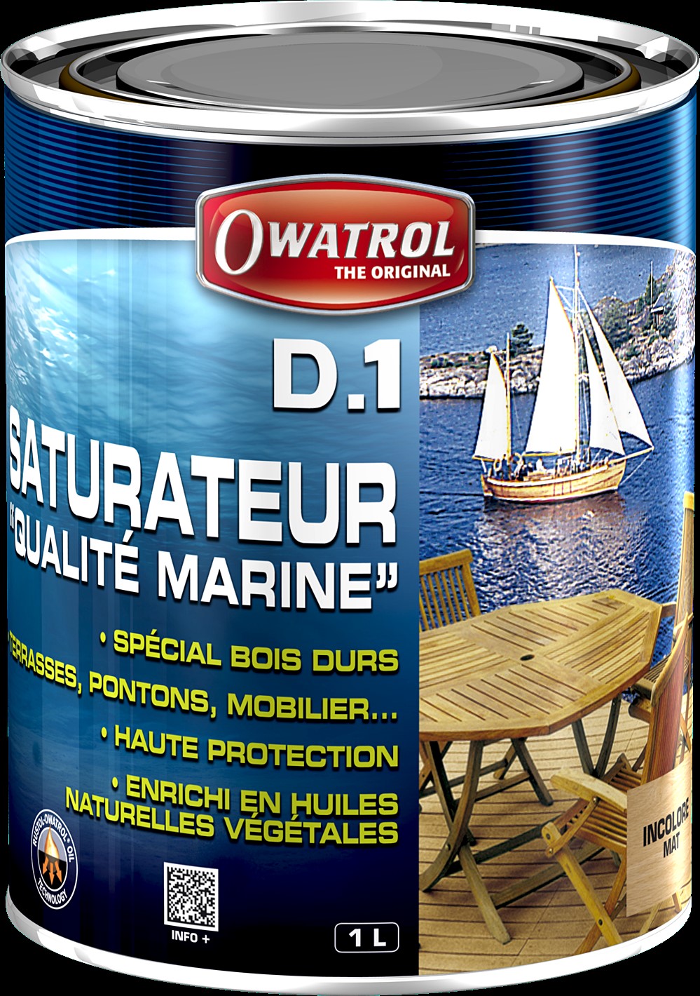 Saturateur bois exotiques 1L - RUSTOL OWATROL